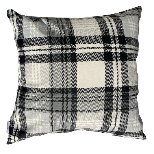 Funda Cojin Decorativo Diseño Escoces Negro