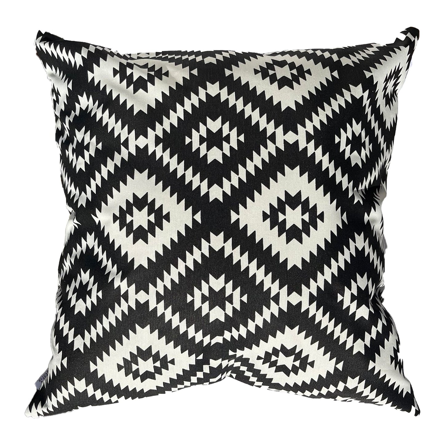 Funda Cojin Decorativo Diseño Rombos Negro