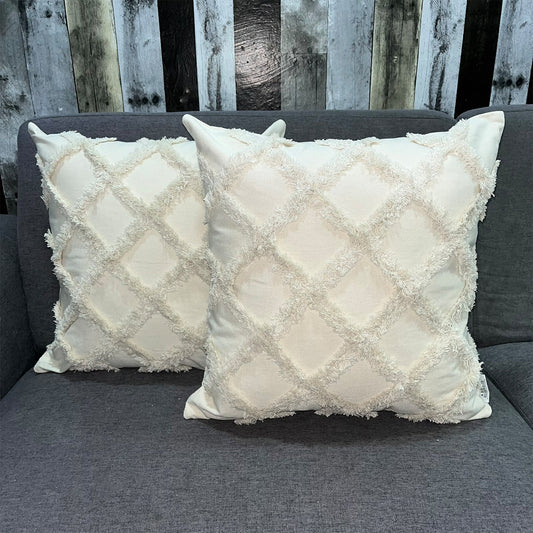 Funda Cojin Decorativo Diseño Bombay Beige 45x45