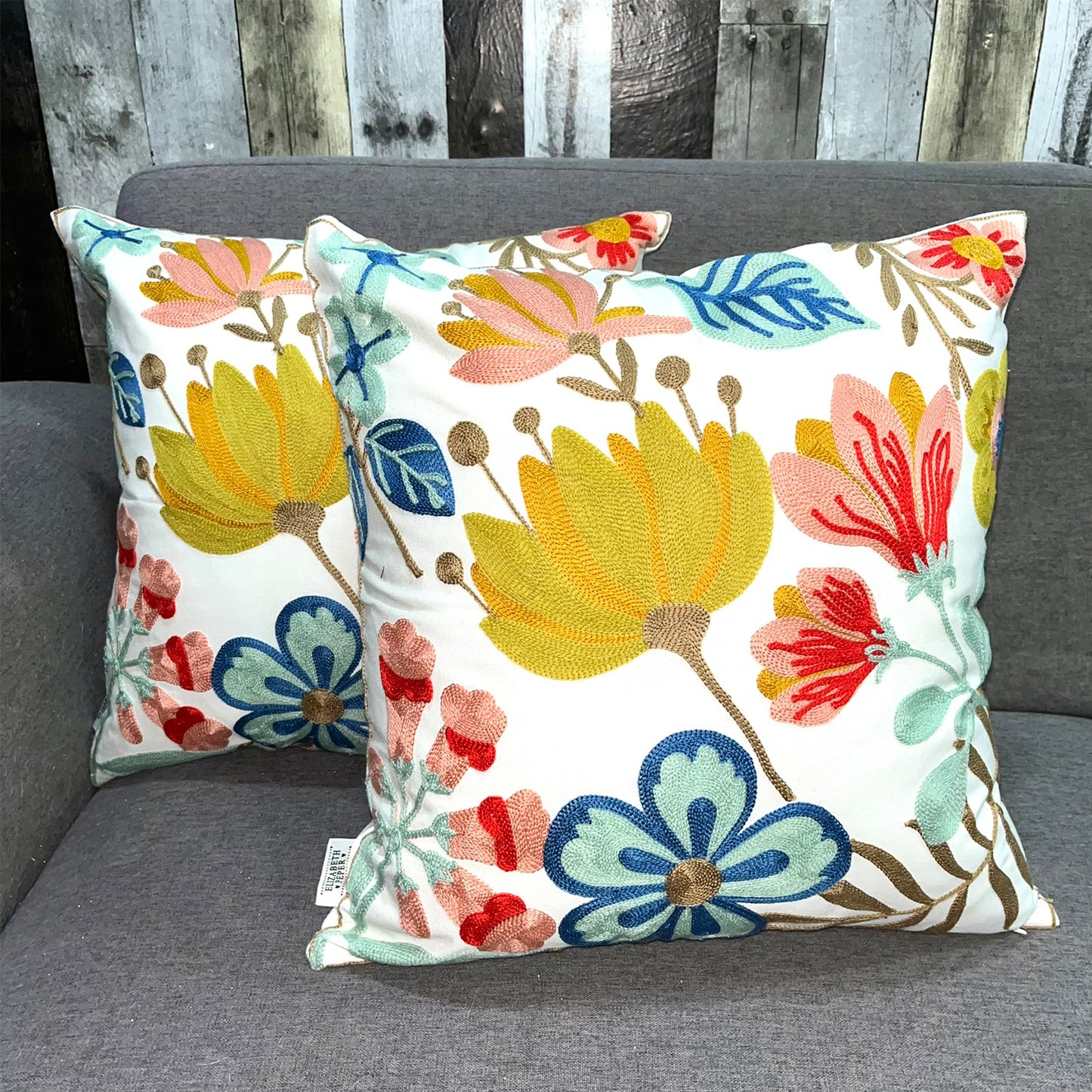 Funda Cojin Decorativo Diseño Tulipan Amarillo 45x45