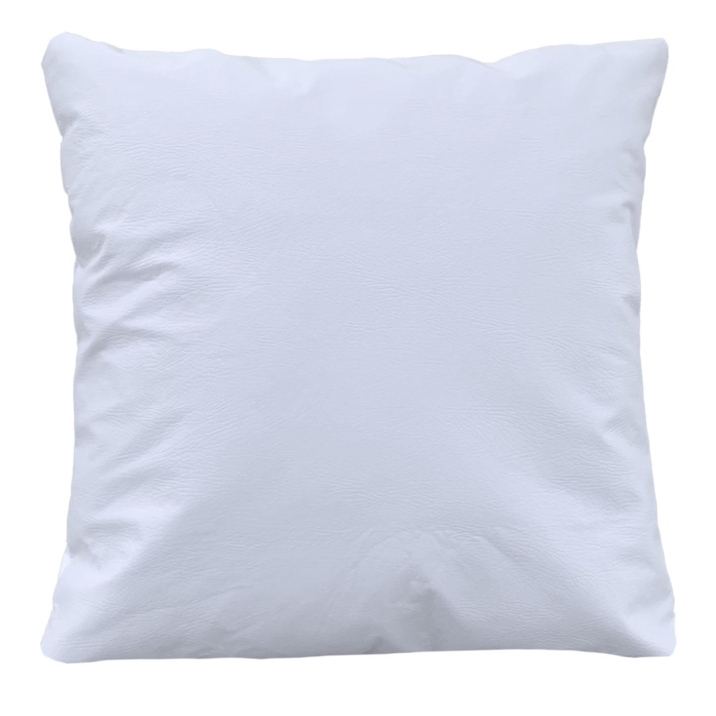 Funda Cojín Decorativo EcoCuero Blanco
