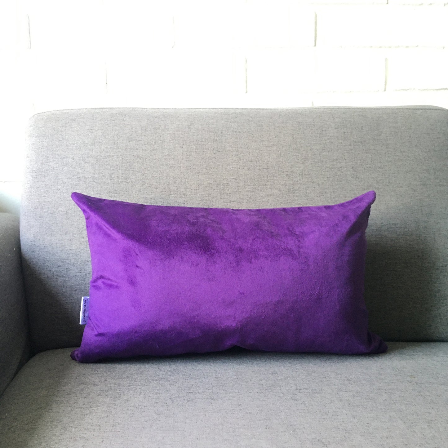 Funda Cojín Decorativo diseño Morado suave