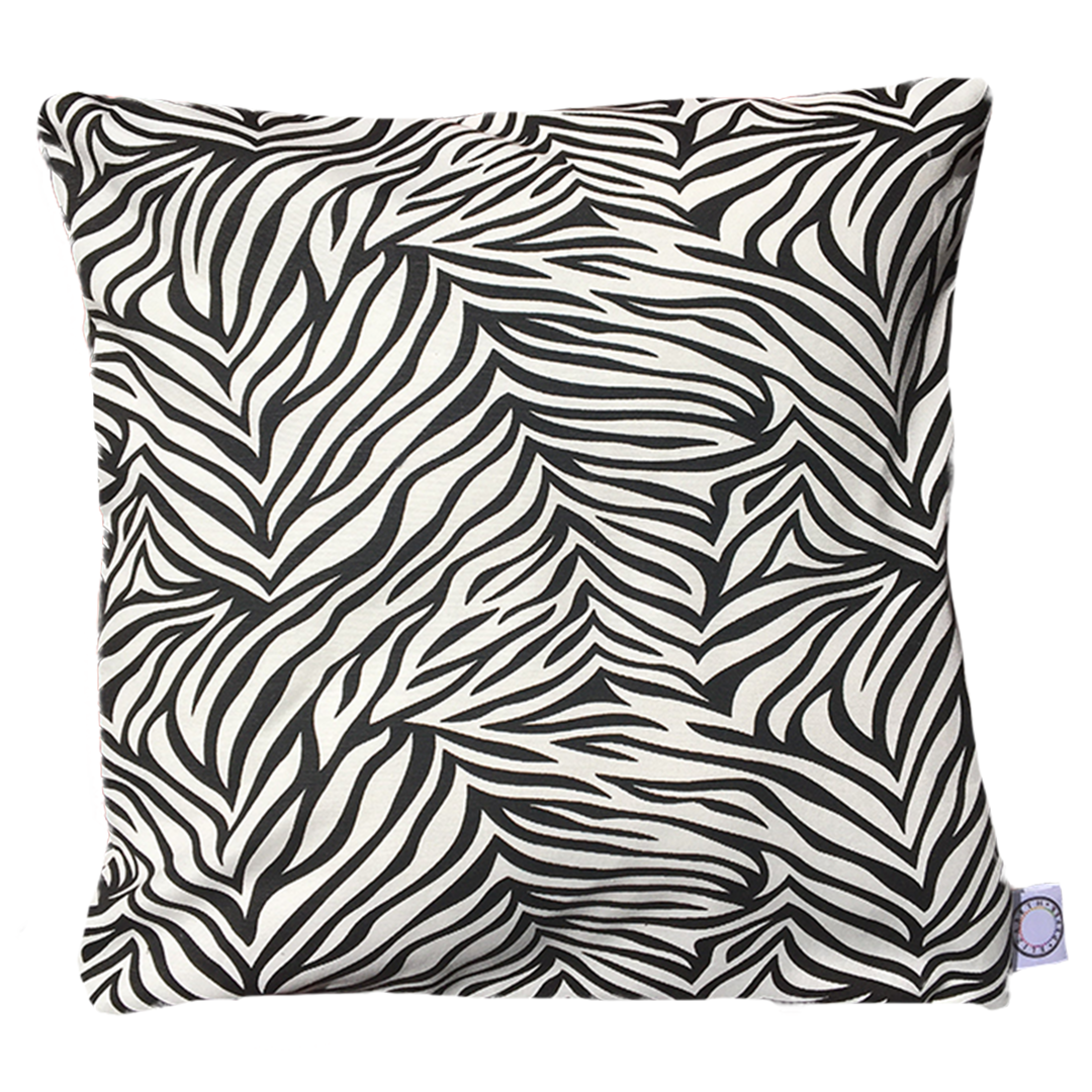 Funda Cojín Decorativo diseño Cebra Blanco y Negro
