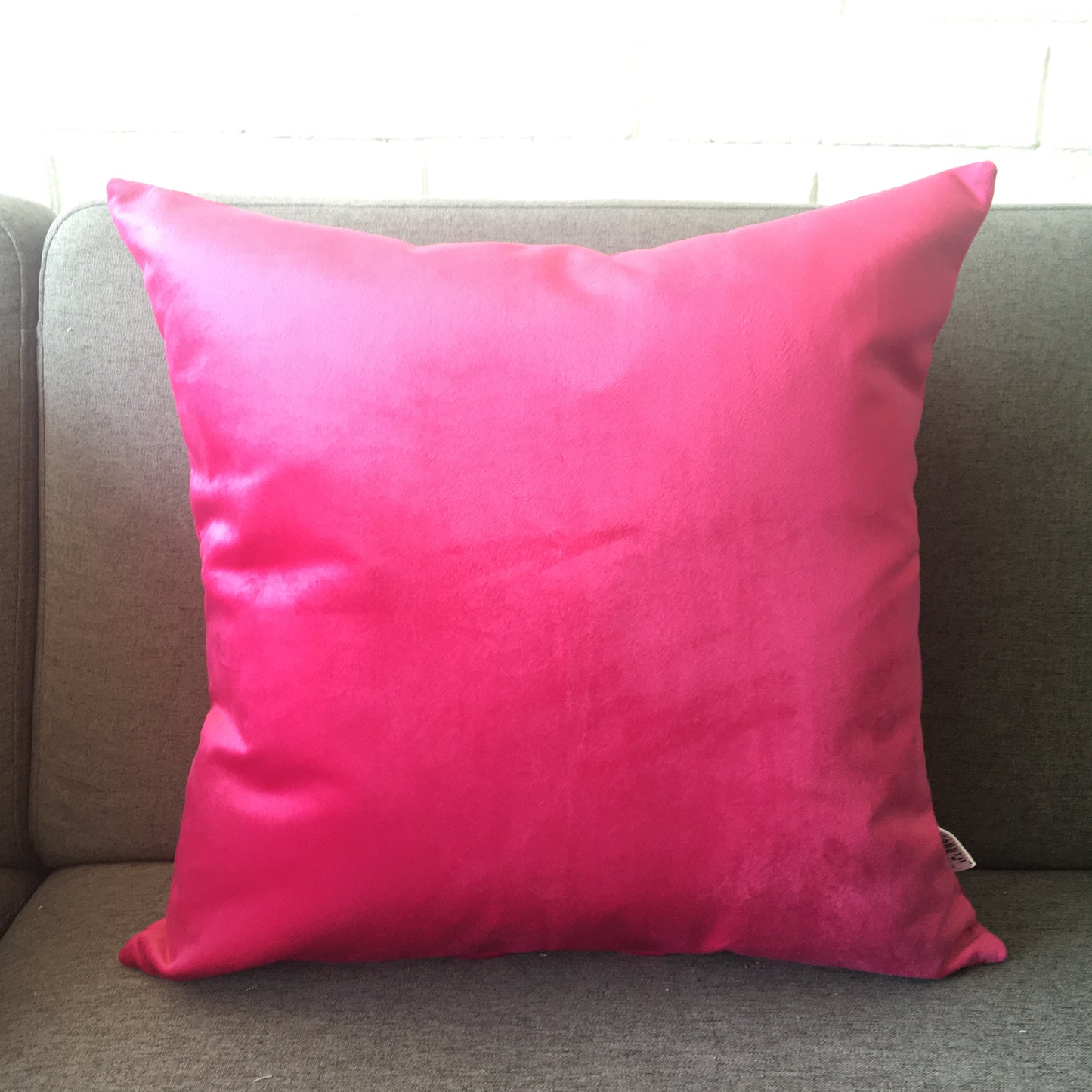 Funda Cojín Decorativo diseño suave Rosa Fucsia