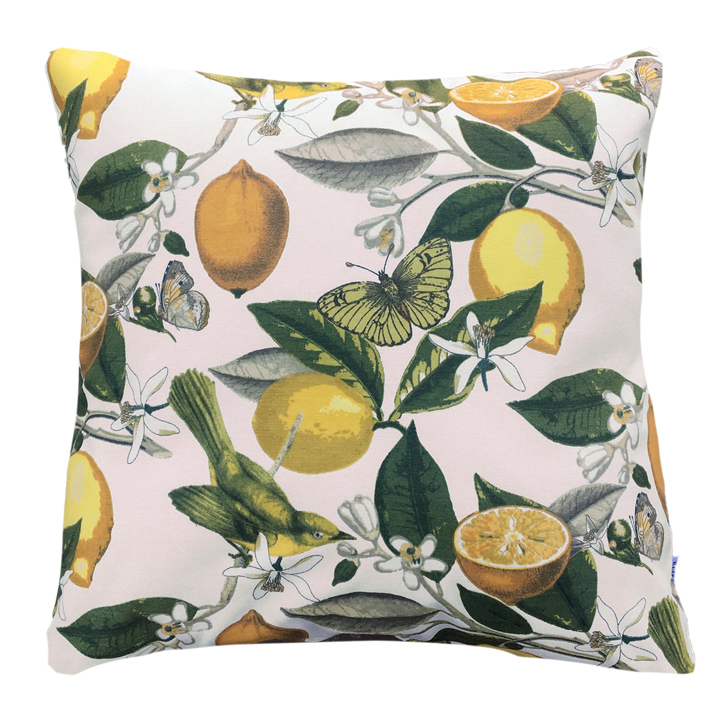 Funda Cojín Decorativo diseño Limones Amarillo Verde y Beige