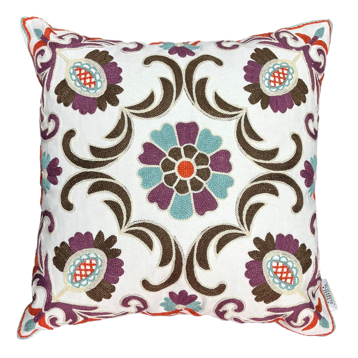 Funda Cojin Decorativo Diseño Jaipur Morado 45x45