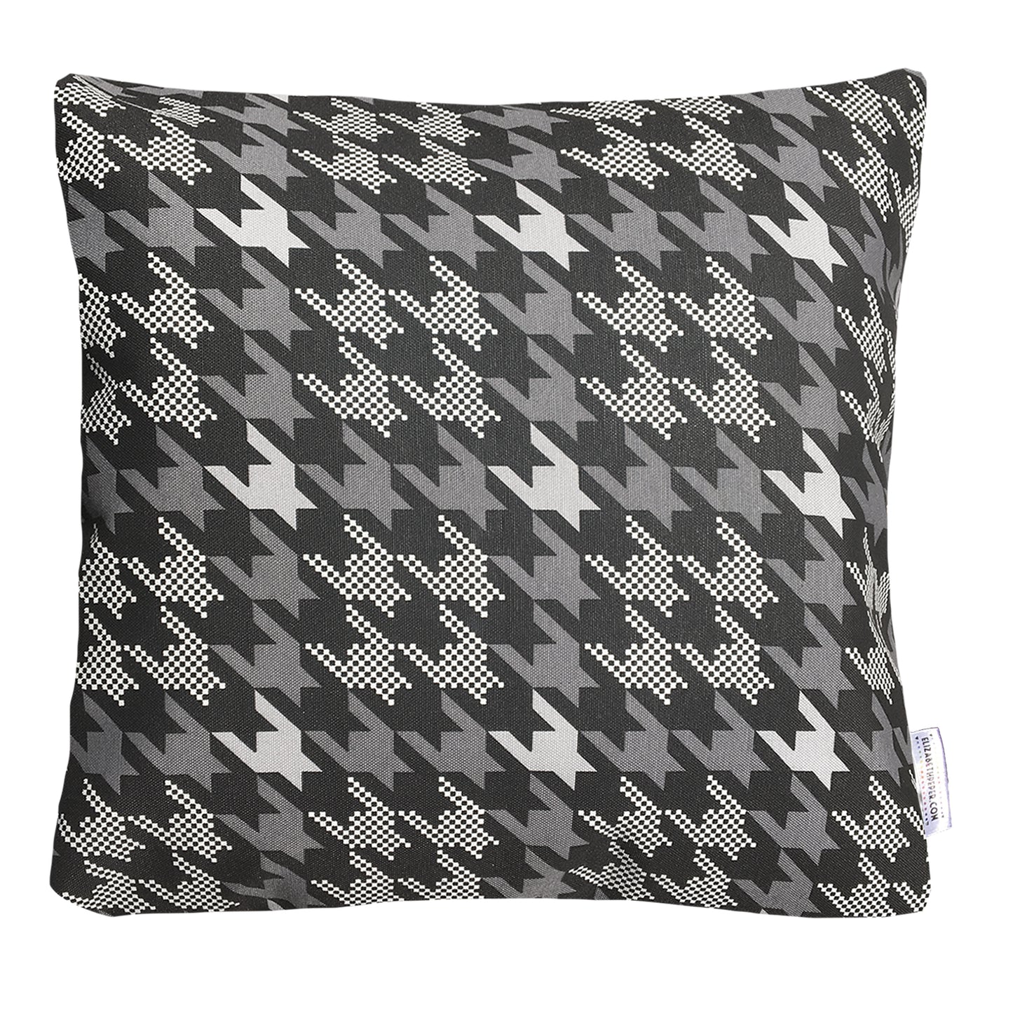 Funda Cojín Decorativo print Negro, Gris y Blanco
