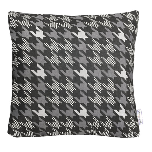 Funda Cojín Decorativo print Negro, Gris y Blanco
