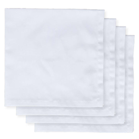 Juego De Servilletas De Tela Color Blanco
