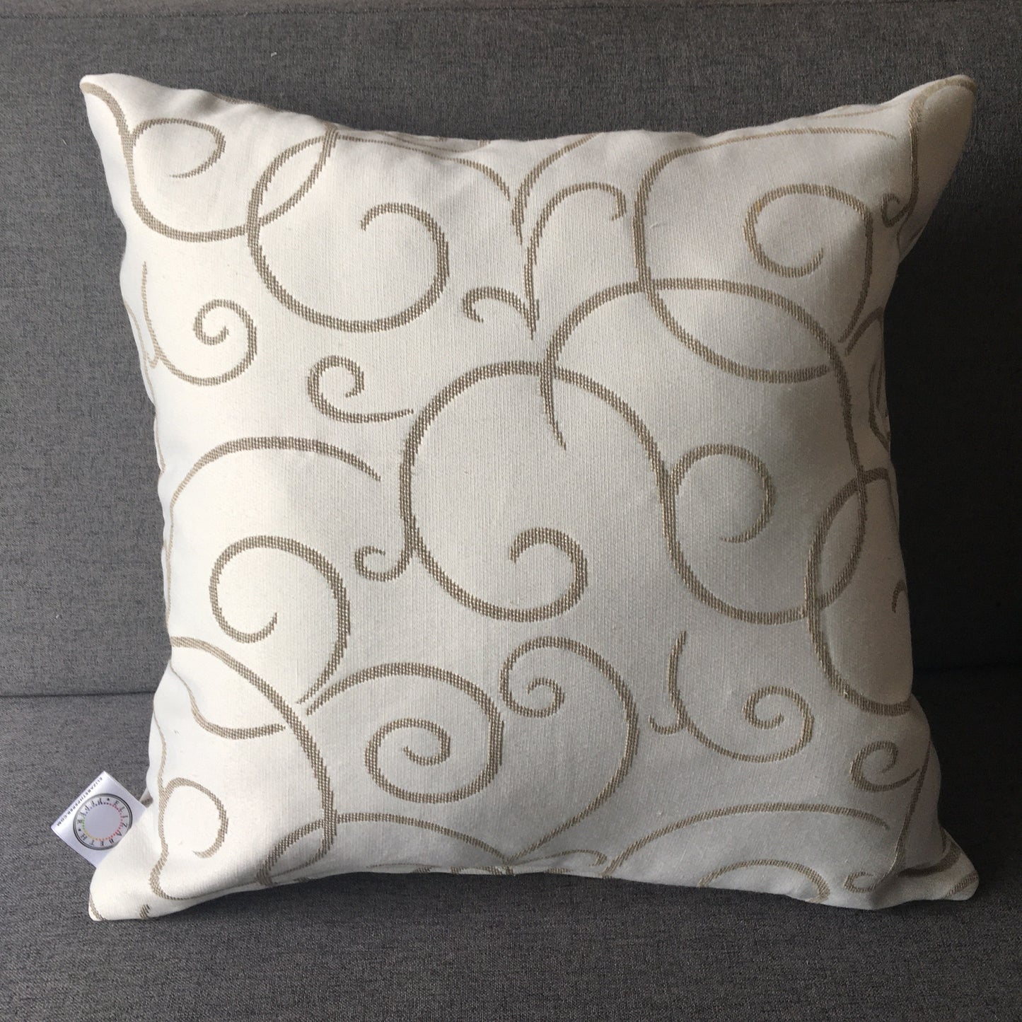 Funda Cojín Decorativo diseño Crema Claro