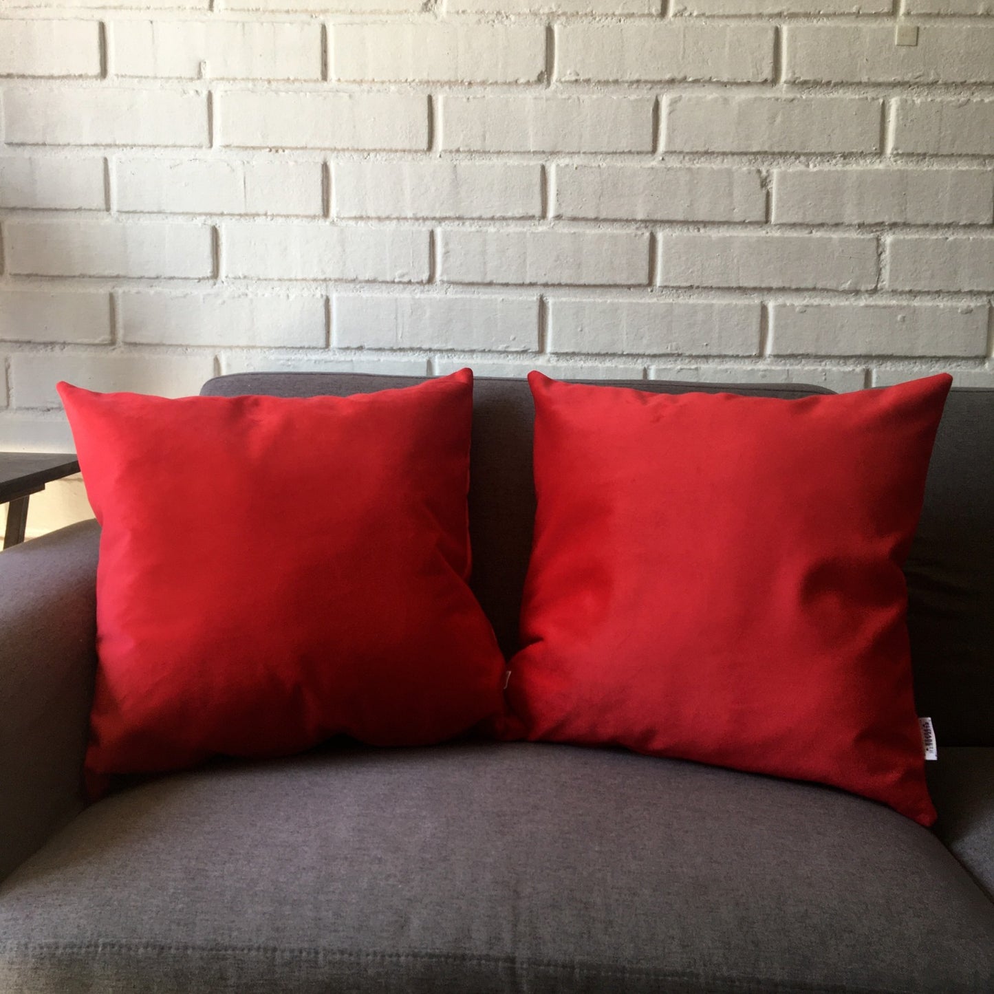 Funda Cojín Decorativo diseño suave Rojo