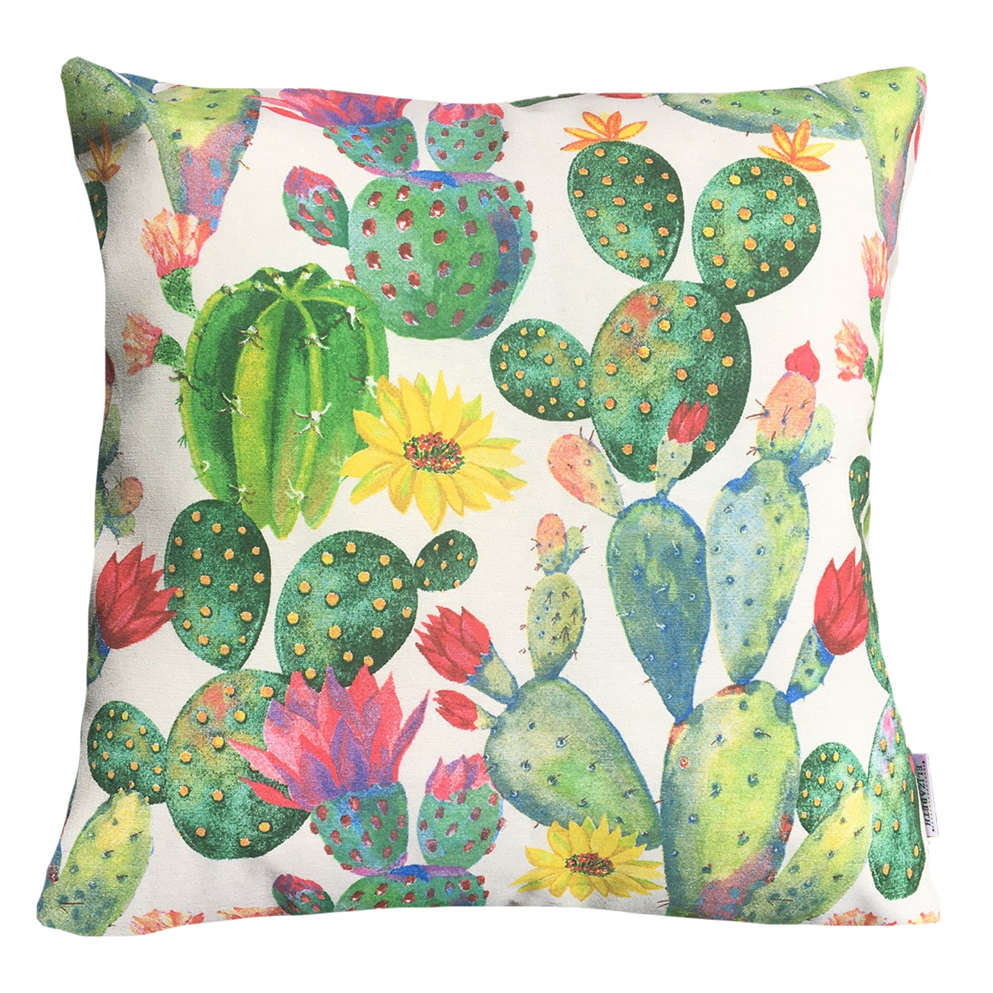 Funda Cojín Decorativo diseño Cactus Verde
