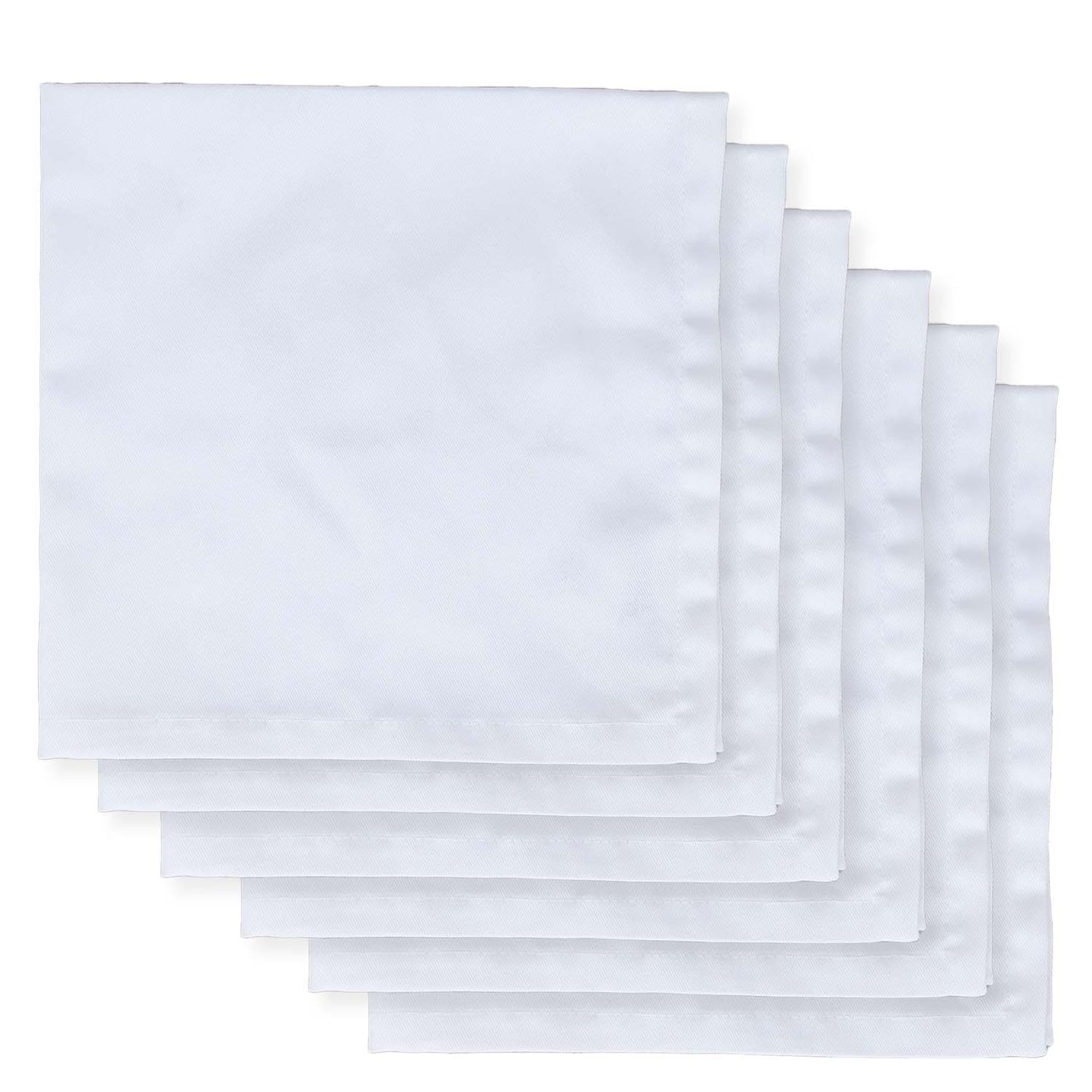 Juego De Servilletas De Tela Color Blanco