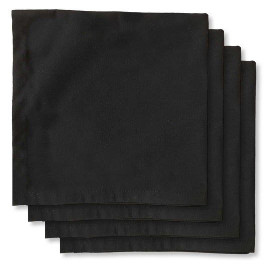 Juego De Servilletas De Tela Color Negro