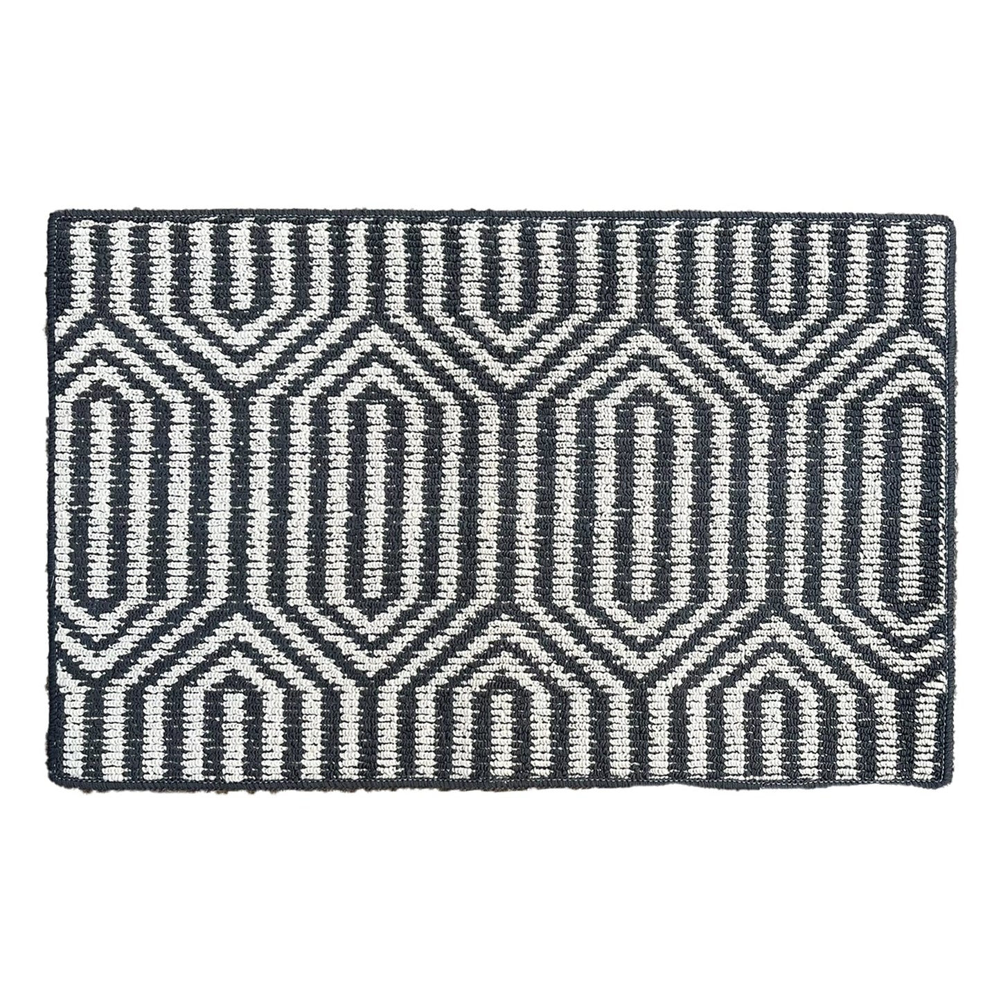 Alfombra Diseño Blanco Gris