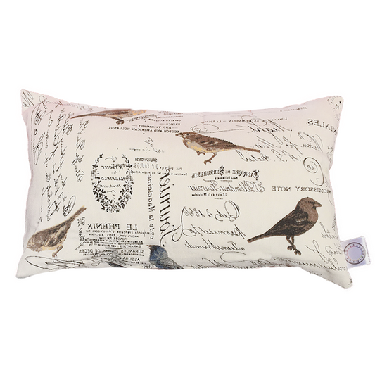 Funda para Cojín Decorativo Aves Crema