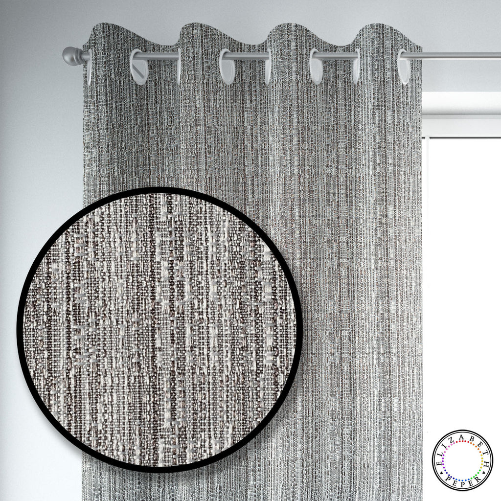 Set de Cortinas Hogar 2 Paños de 140 x 220 cm Gris