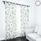Set de Cortinas Visillo 2 Paños de 140 x 220 cm Turquesa