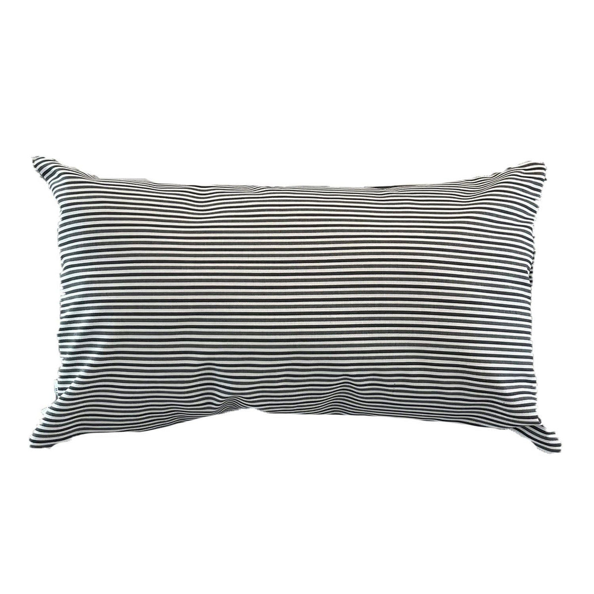 Funda Cojin Decorativo Diseño Rayas Gris