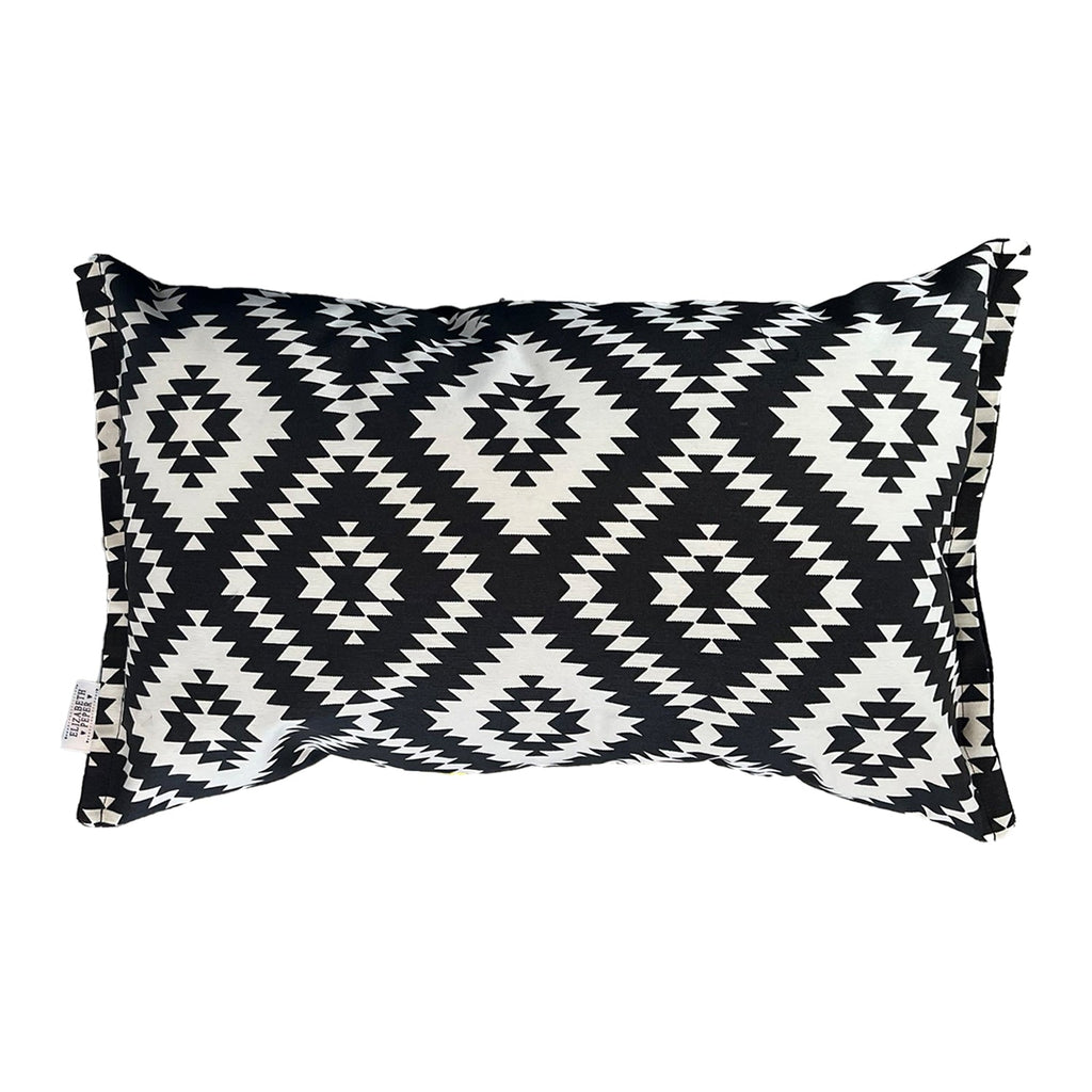 Funda Cojin Decorativo Diseño Rombo Negro
