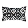 Funda Cojin Decorativo Diseño Rombo Negro