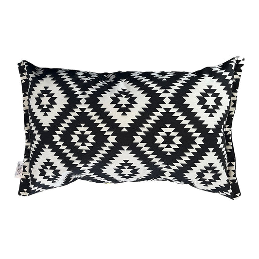 Funda Cojin Decorativo Diseño Rombo Negro