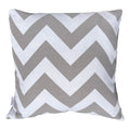 Funda Cojin Decorativo Diseño ZigZag Gris