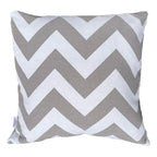 Funda Cojin Decorativo Diseño ZigZag Gris