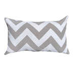 Funda Cojin Decorativo Diseño ZigZag Gris