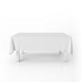 Mantel Para Mesa De Tela Color Blanco