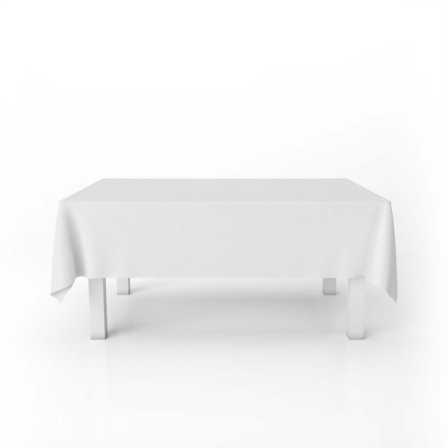 Mantel Para Mesa De Tela Color Blanco