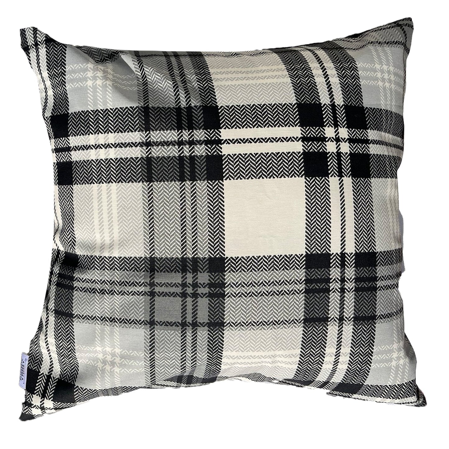 Funda Cojin Decorativo Diseño Escoces Negro