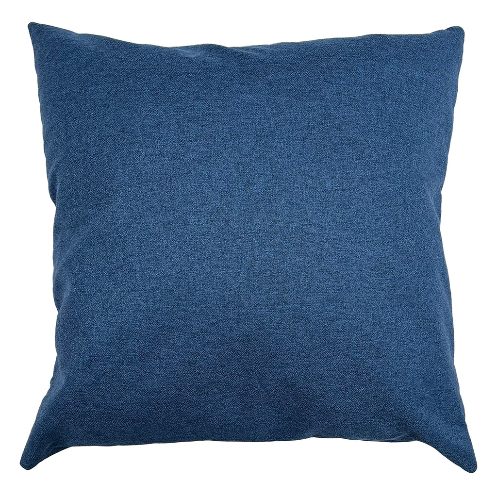Funda Cojin Decorativo Diseño Lino Azul