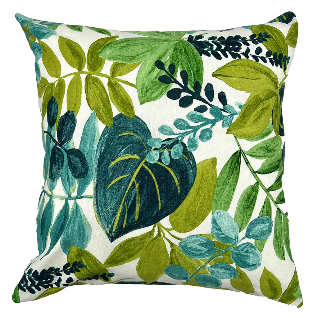 Funda Cojin Decorativo Diseño Verde Botanico