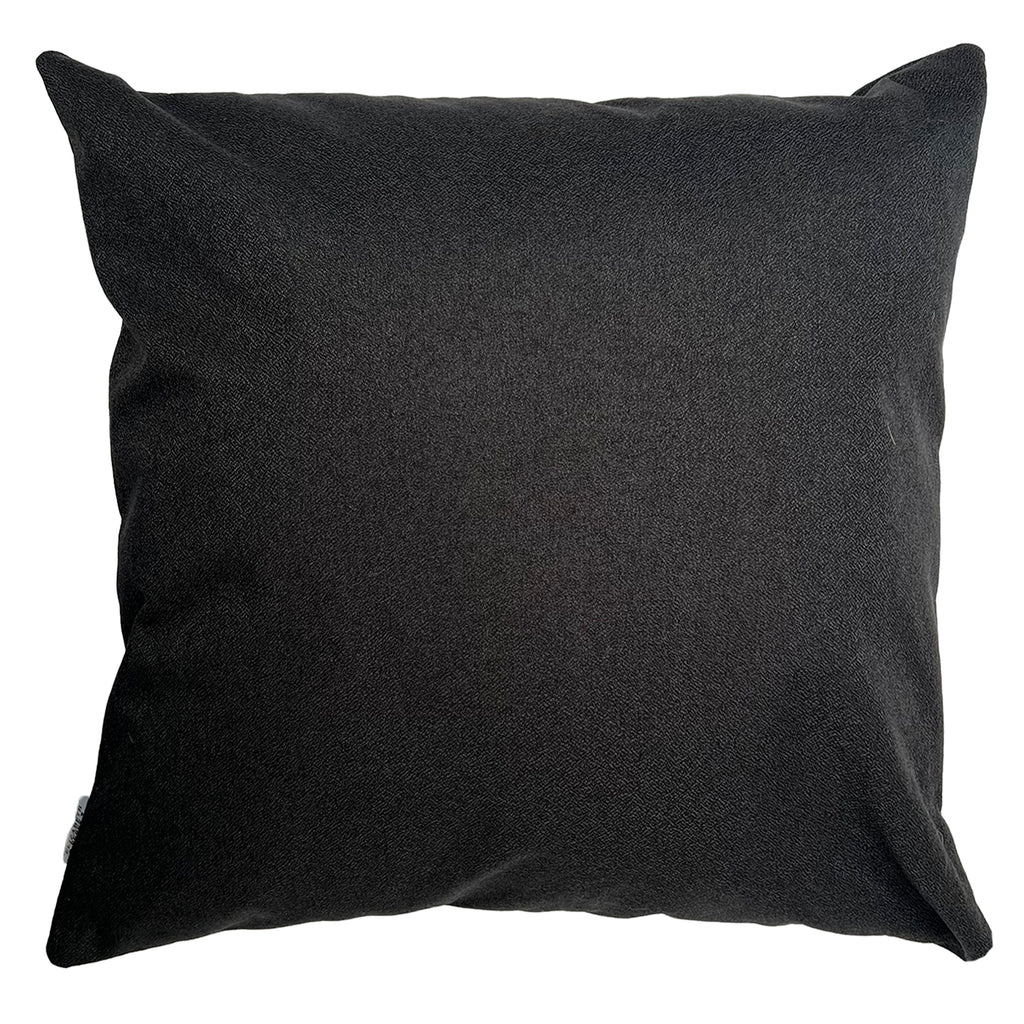 Funda Cojin Decorativo Diseño Lino Negro