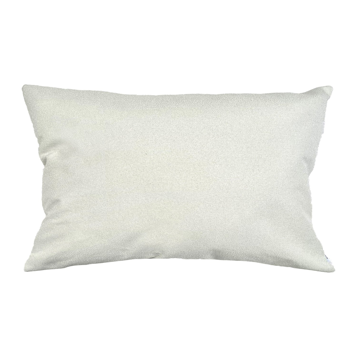 Funda Cojin Decorativo Diseño Lino Blanco
