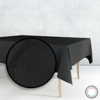 Mantel Para Mesa De Tela Color Negro