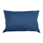 Funda Cojin Decorativo Diseño Lino Azul