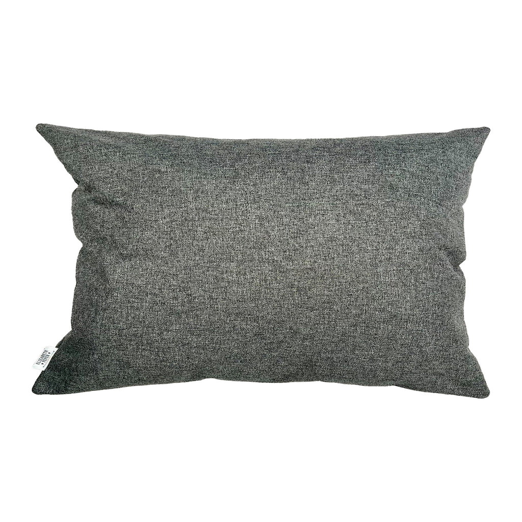 Funda Cojin Decorativo Diseño Lino Gris