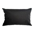 Funda Cojin Decorativo Diseño Lino Negro