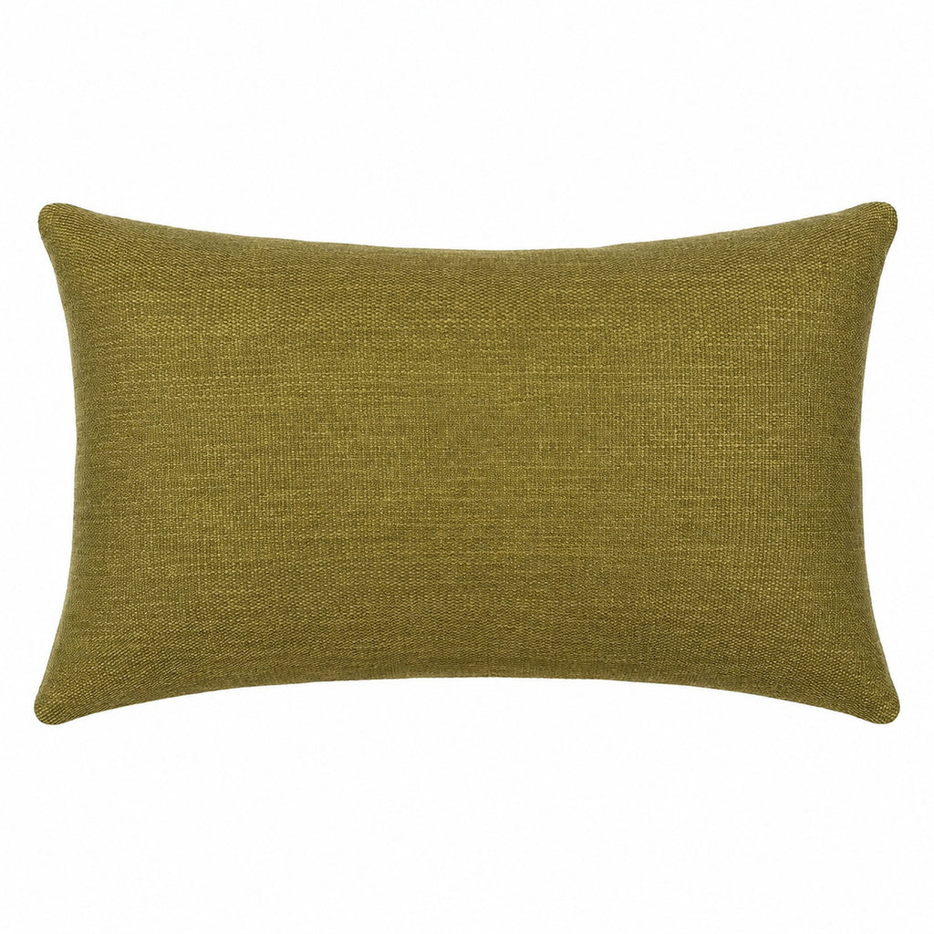 Funda Cojin Decorativo Diseño Lino Verde Oliva