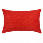 Funda Cojin Decorativo Diseño Lino Rojo