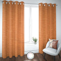 Set de Cortinas Hogar 2 Paños de 140 x 220 cm Naranja
