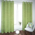 Set de Cortinas Hogar 2 Paños de 140 x 220 cm Verde