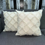 Funda Cojin Decorativo Diseño Bombay Beige 45x45