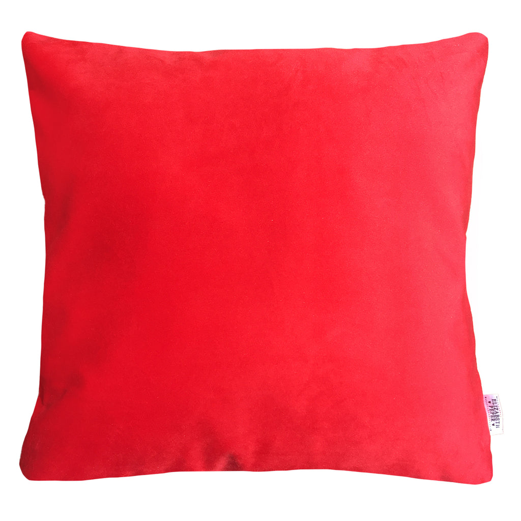 Funda Cojín Decorativo diseño suave Rojo