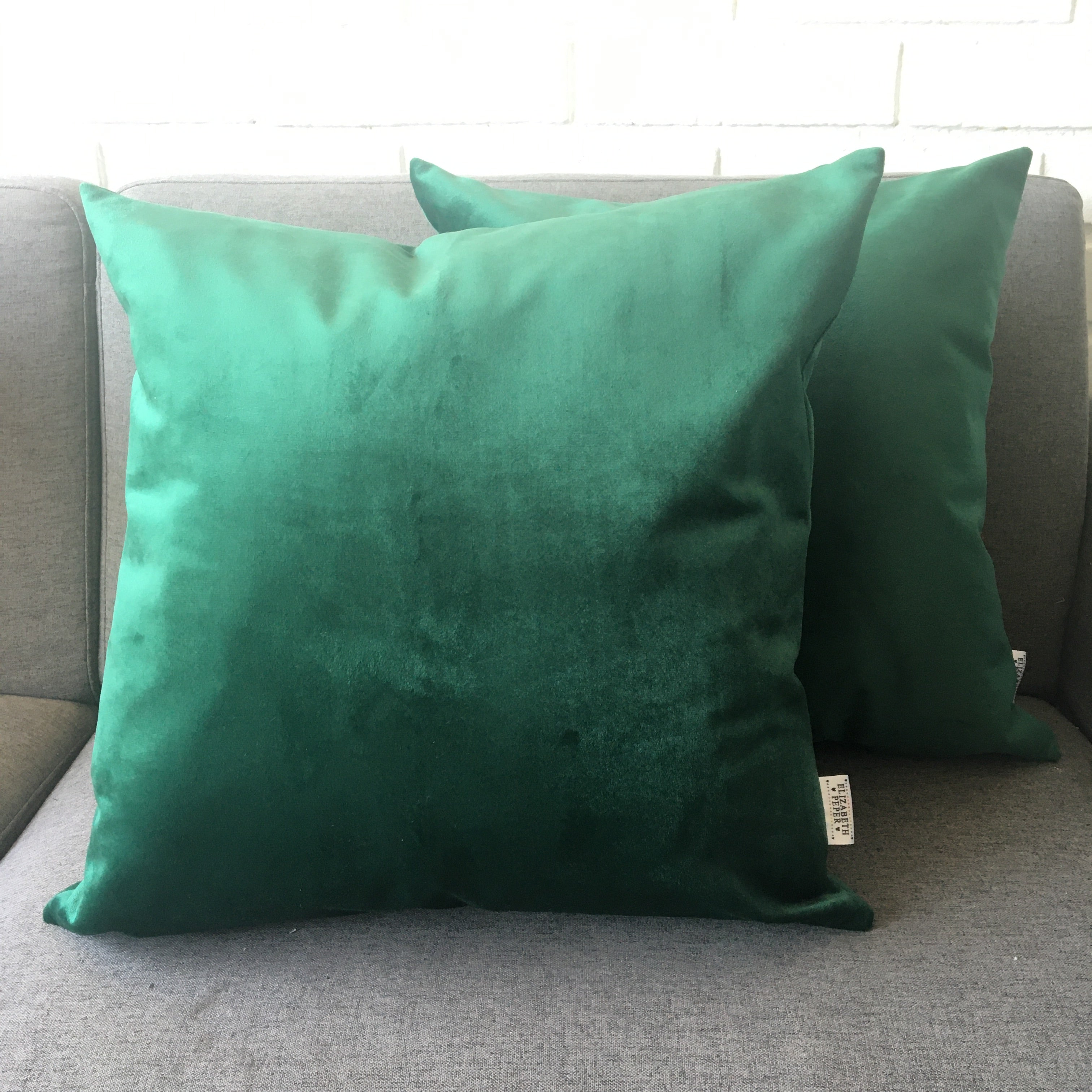 Funda Cojín Decorativo diseño suave Verde