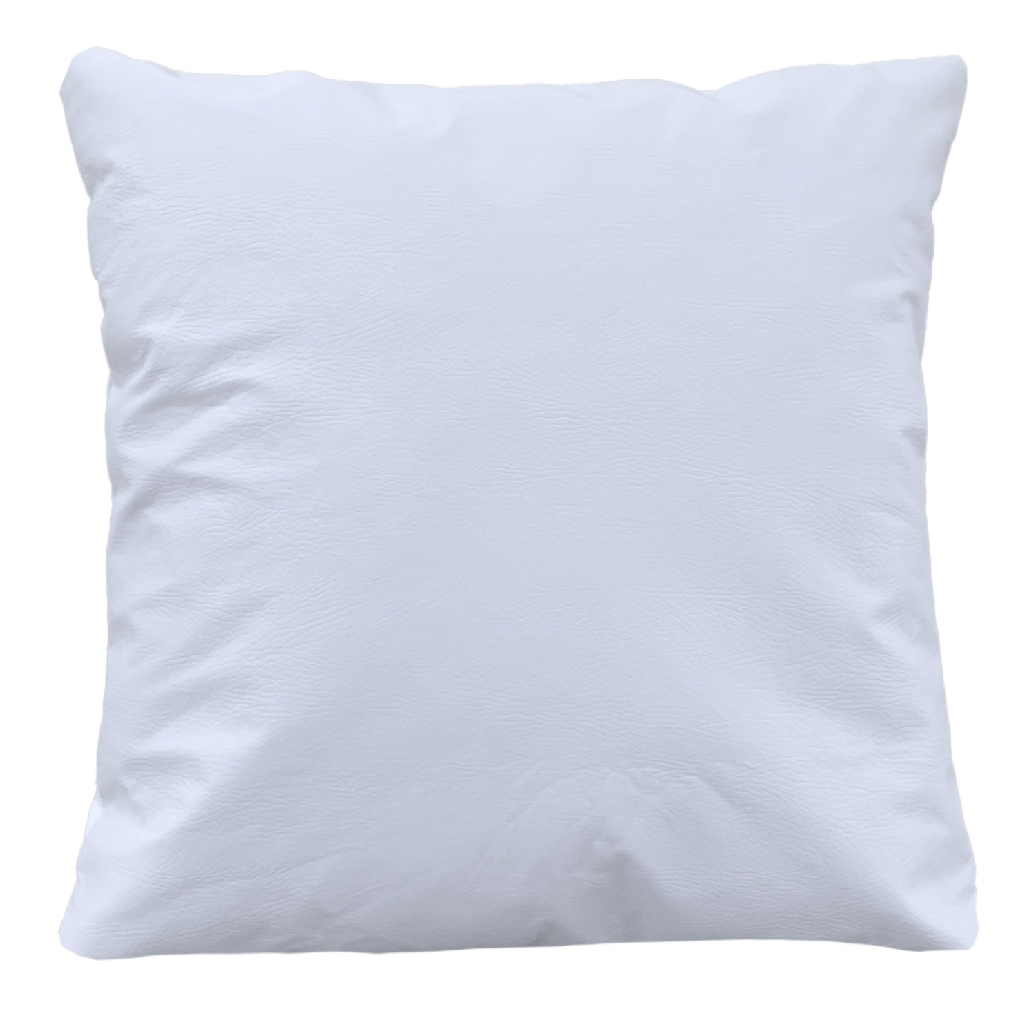 Funda Cojín Decorativo EcoCuero Blanco