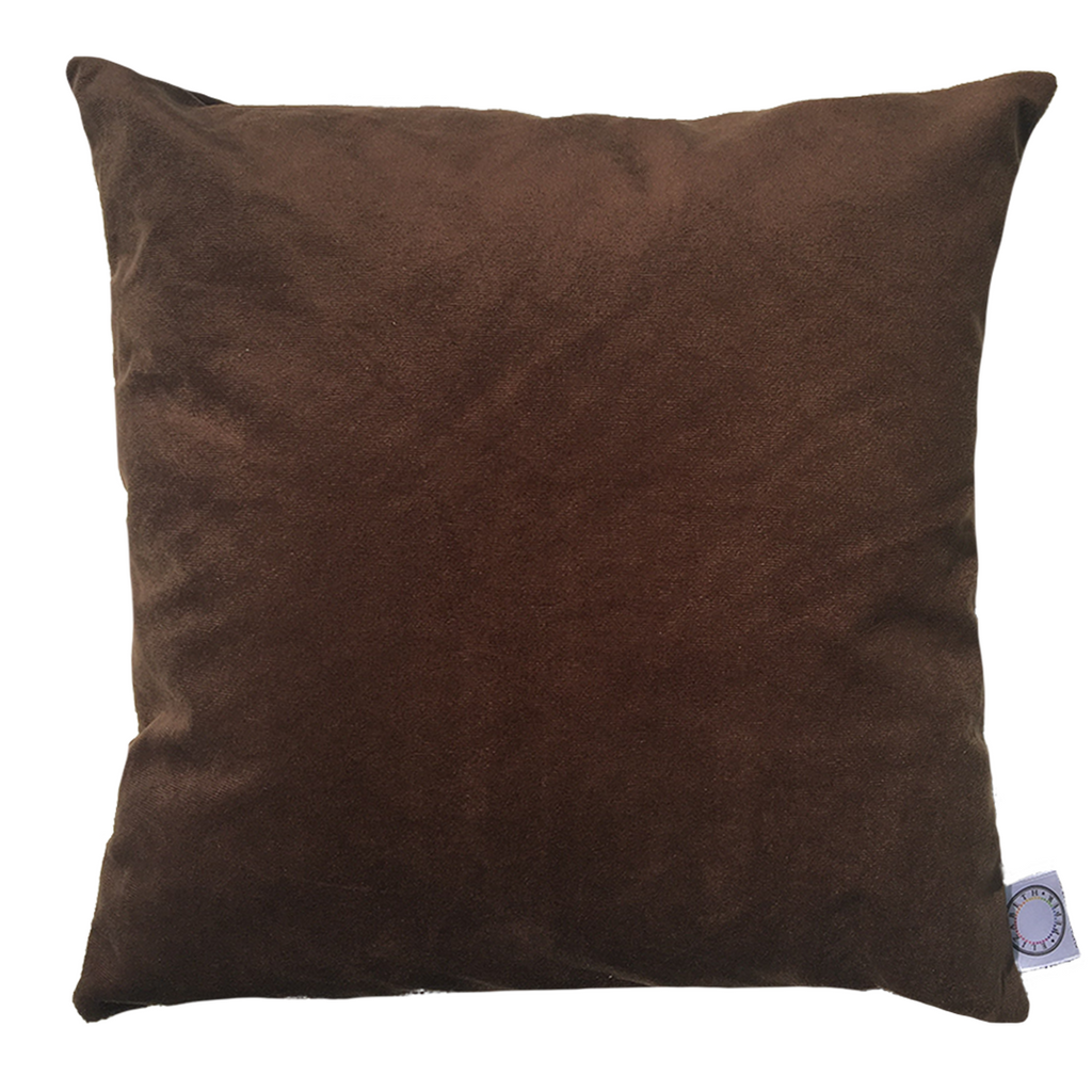 Funda Cojín Decorativo diseño Cafe Oscuro