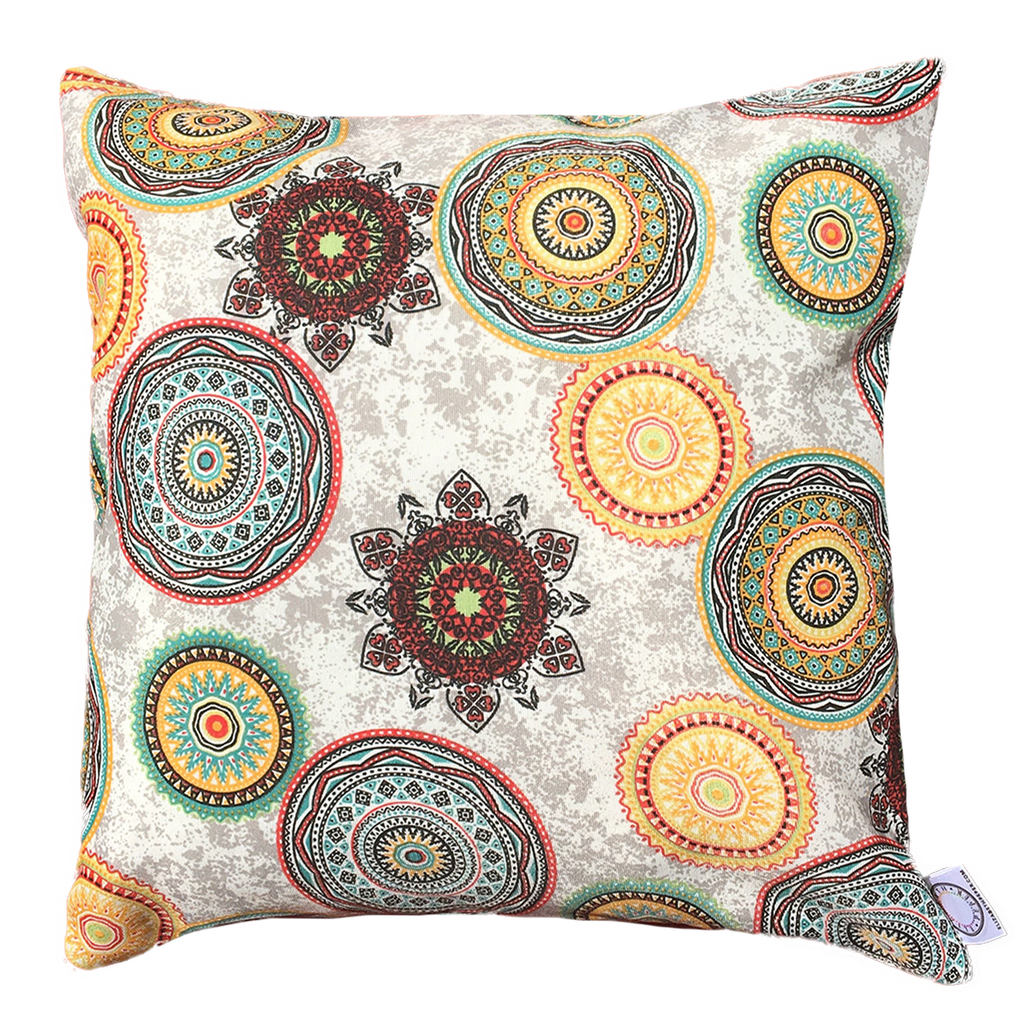 Funda Cojín Decorativo diseño Mandalas de Colores